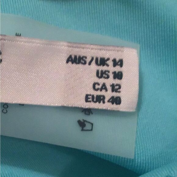 NWT Maree Maree Teal OneShoulder Swimsuit - Picture 6 of 7